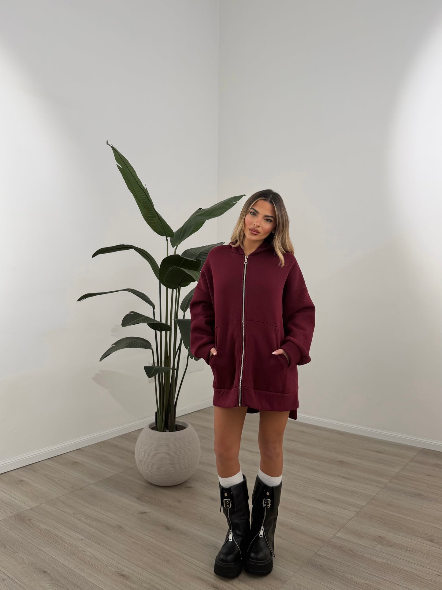 FELPONE DANGER BORDEAUX