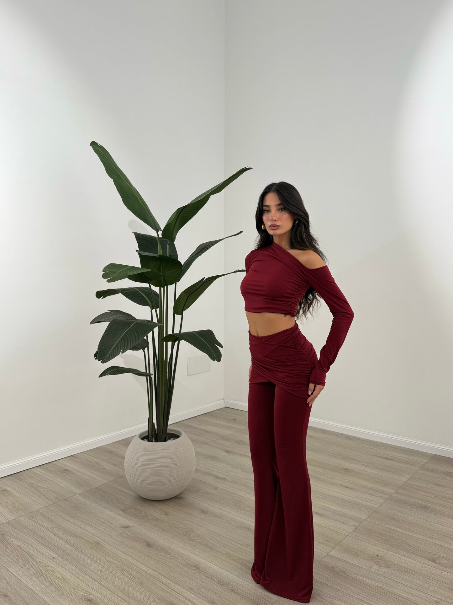 COORD SET WANDA BORDEAUX