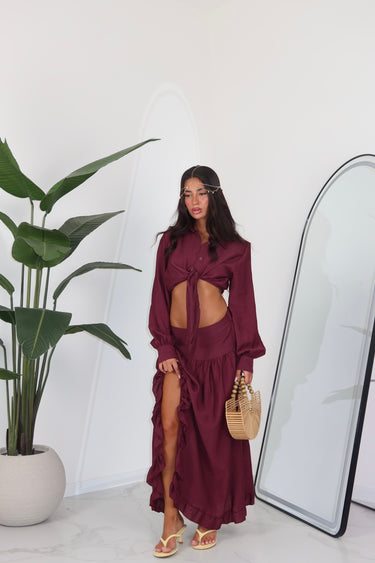 COORD SET TRUE BORDEAUX