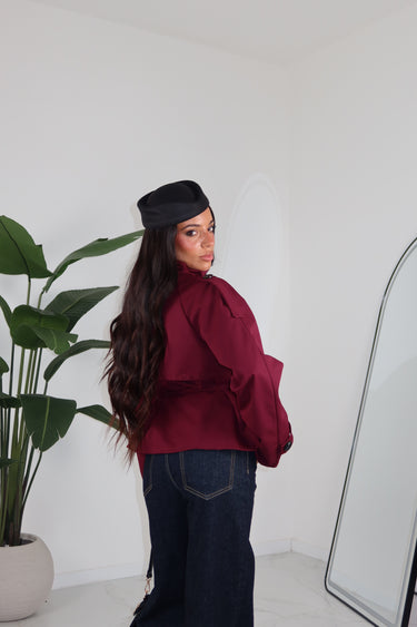 TRENCH ALLOY BORDEAUX