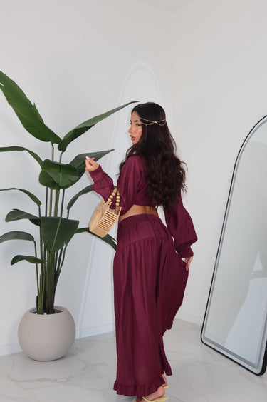 COORD SET TRUE BORDEAUX