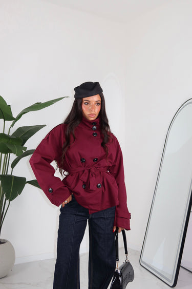 TRENCH ALLOY BORDEAUX