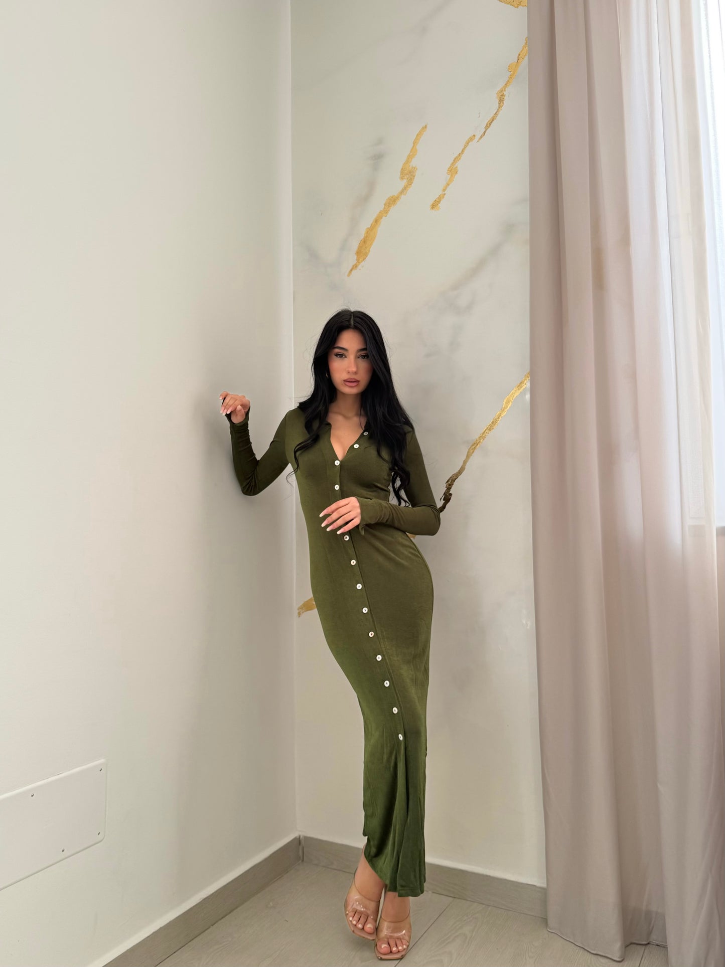 ABITO BOTTON VERDE