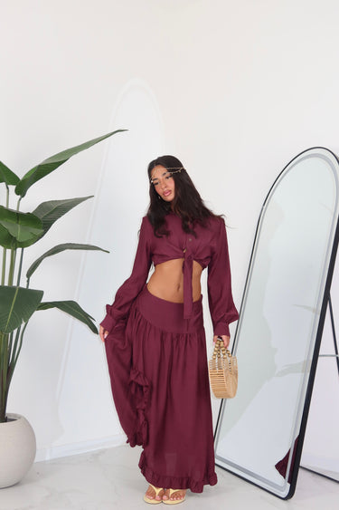 COORD SET TRUE BORDEAUX