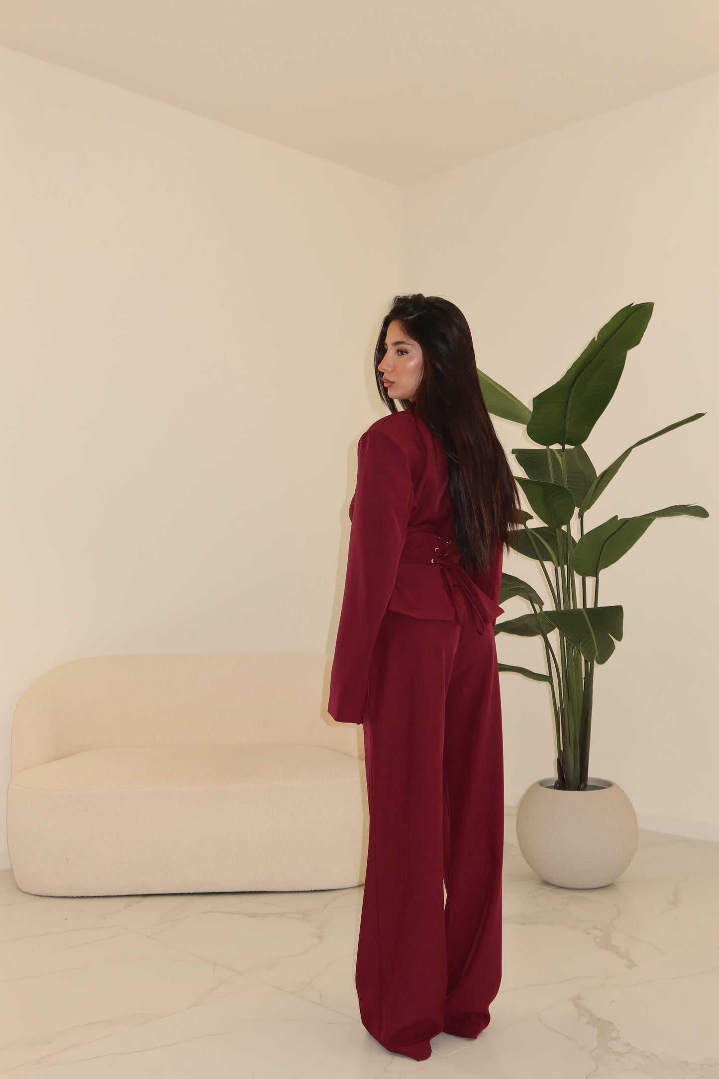 TAILLEUR BLOOM BORDEAUX
