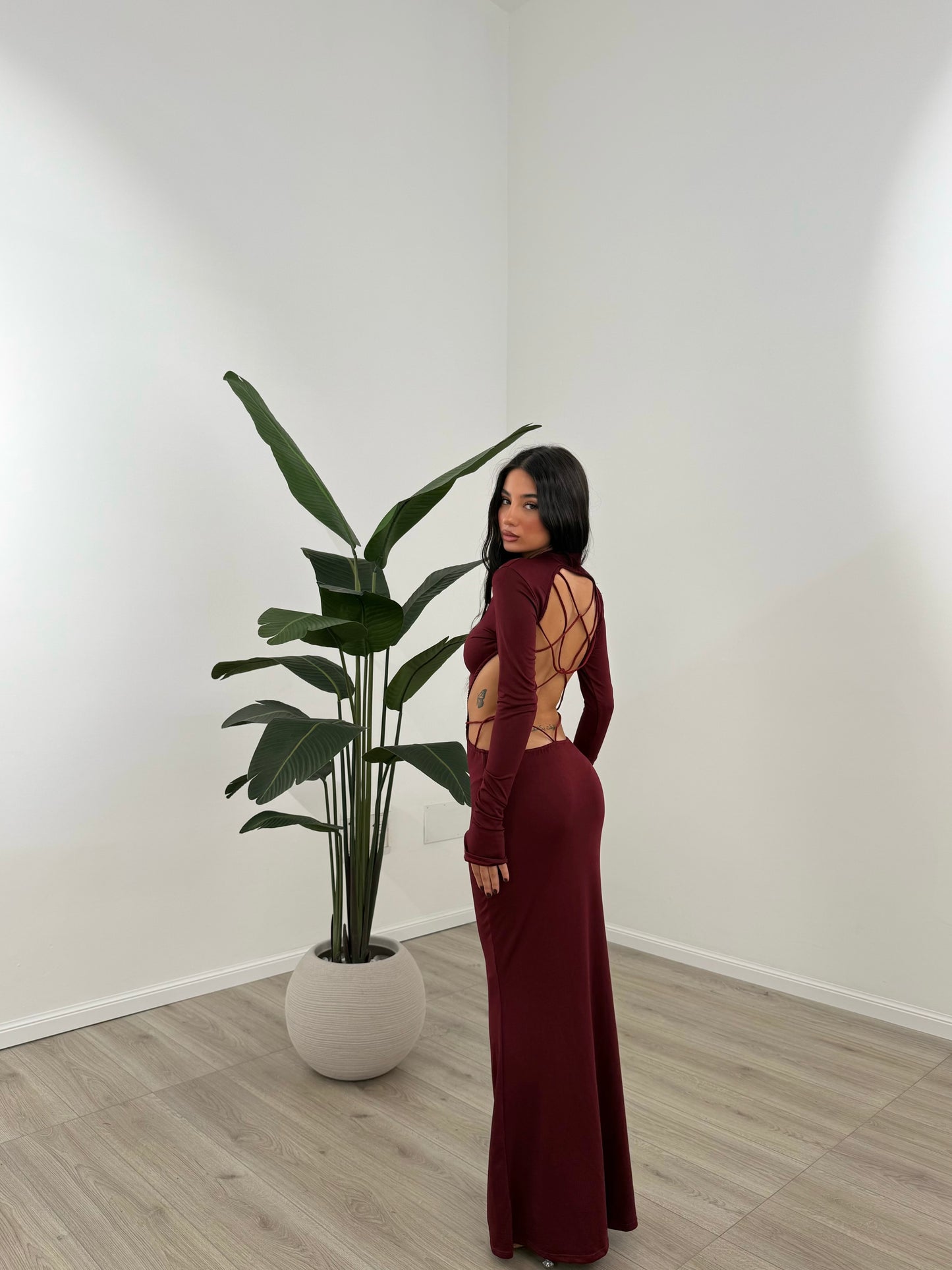 ABITO SPIDER BORDEAUX