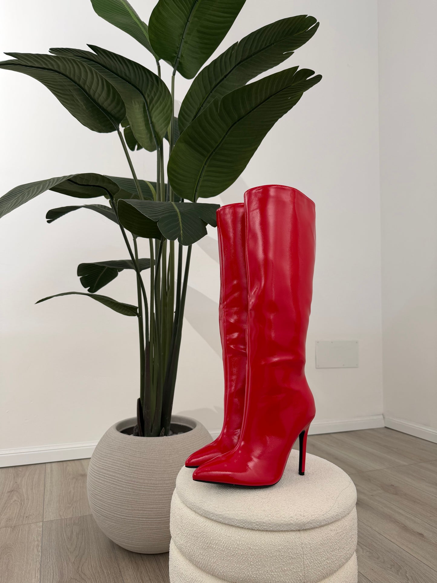 STIVALE SHINY ROSSO