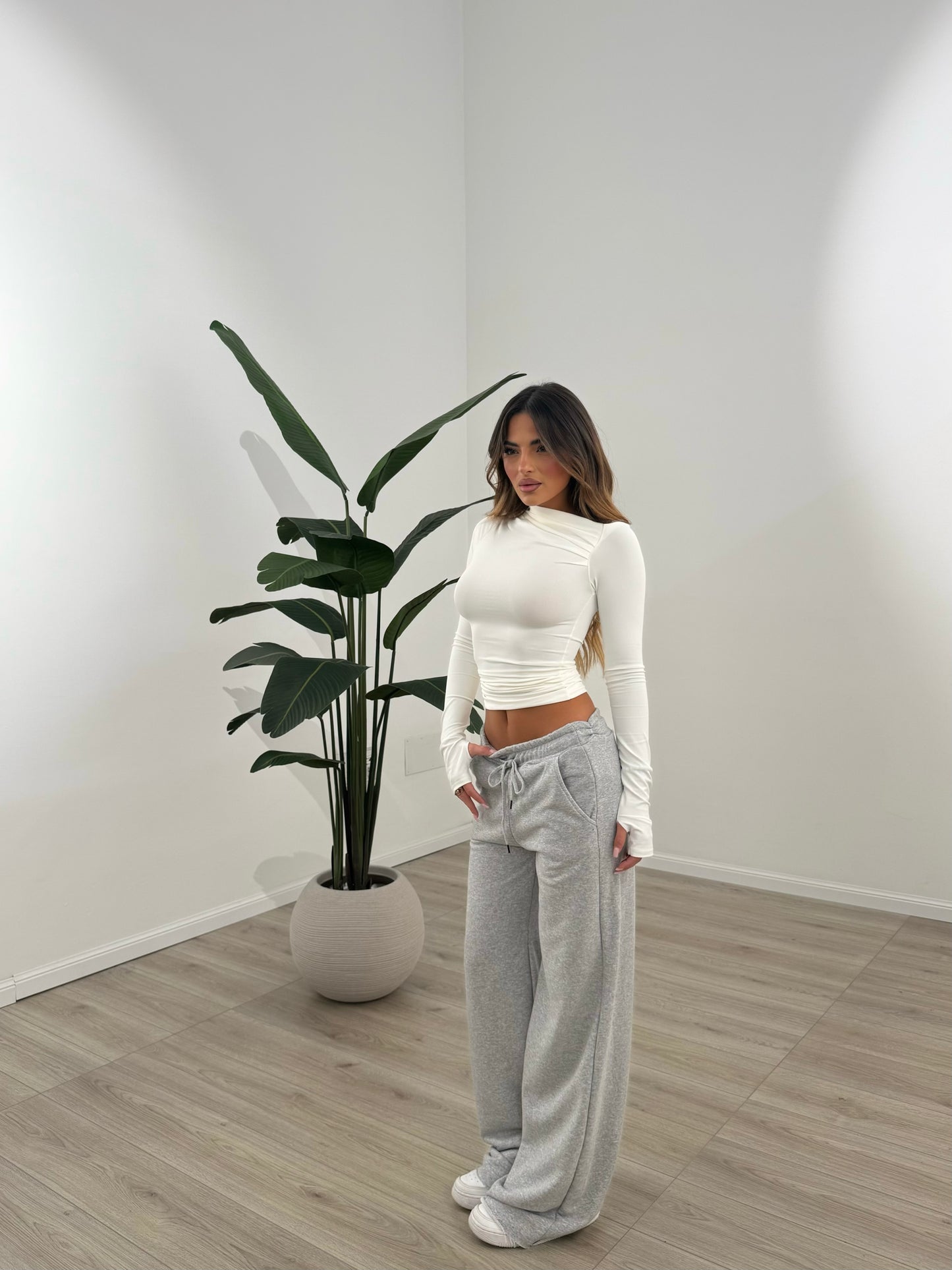 PANTALONE SOFT GRIGIO