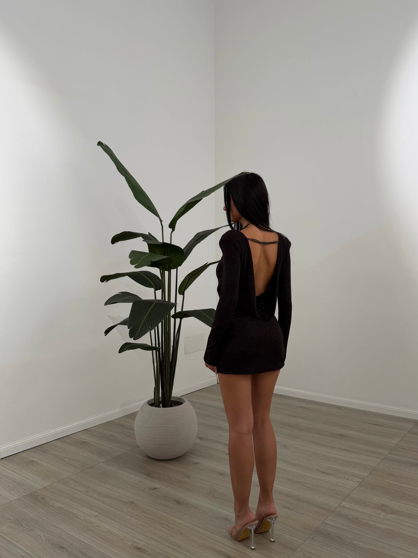 MINI DRESS OBSERVABLE MARRONE