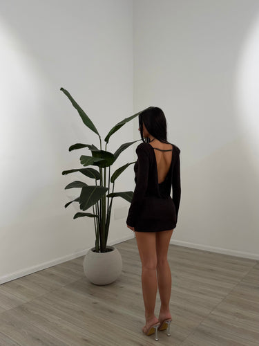MINI DRESS OBSERVABLE MARRONE