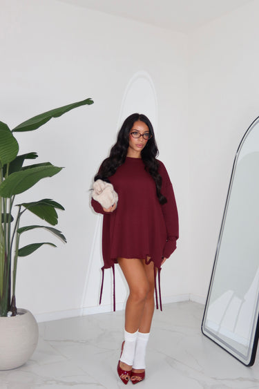 MAXI FELPA SENDY BORDEAUX