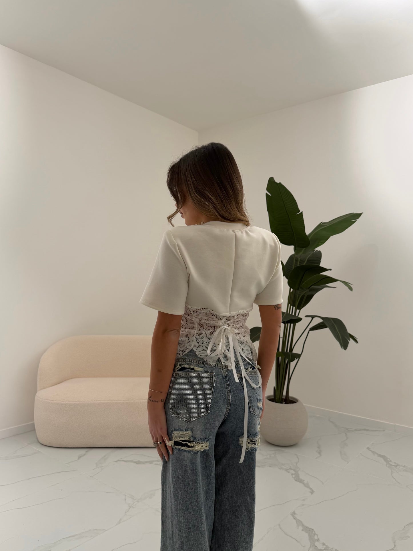 MAGLIA CORSETS BIANCA