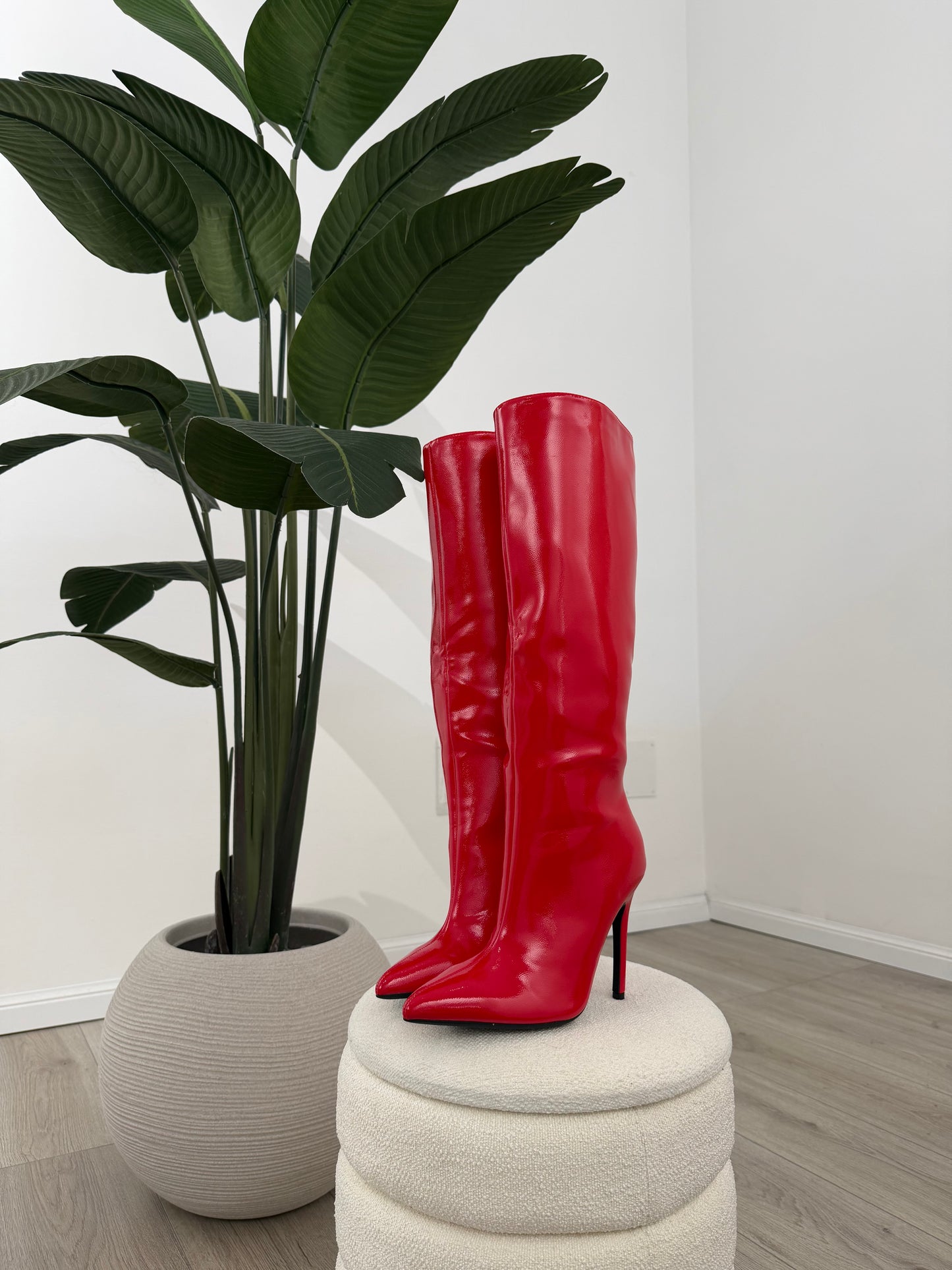 STIVALE SHINY ROSSO