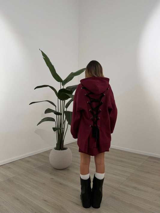 FELPONE DANGER BORDEAUX