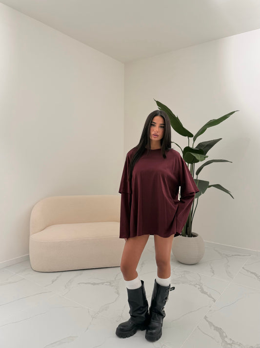 MAGLIA COUPLE BORDEAUX