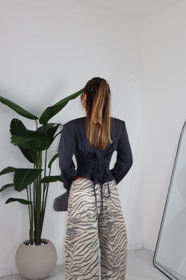 MAGLIA MOSS GRIGIA