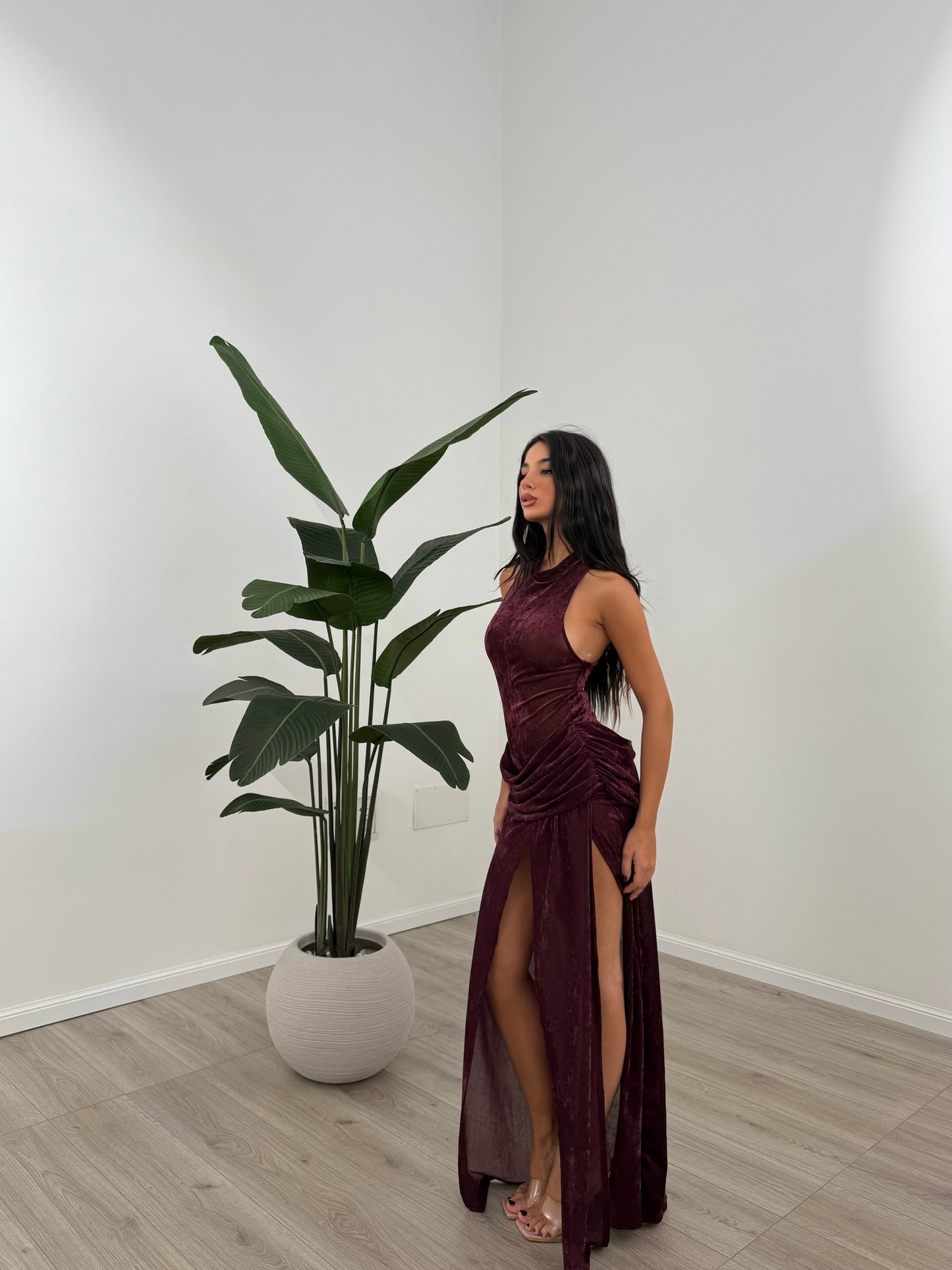 ABITO MARGOT BORDEAUX