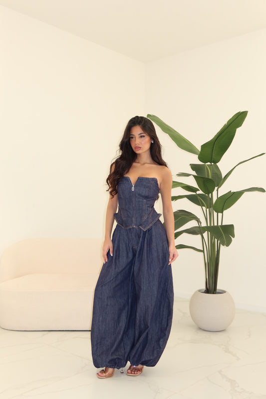 COORD SET UNCONDITIONAL DENIM SCURO