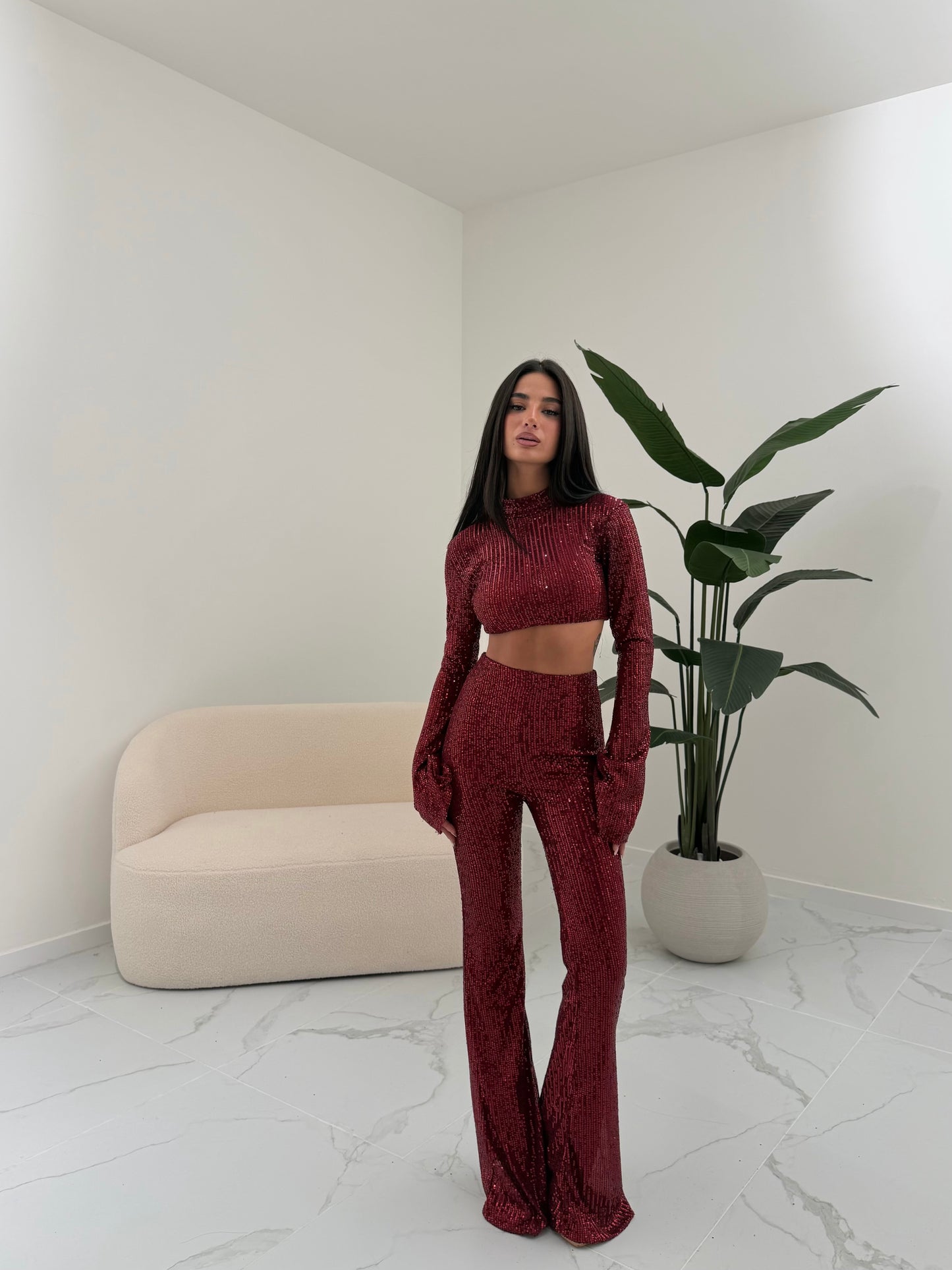 COORD SET UNFAIR BORDEAUX