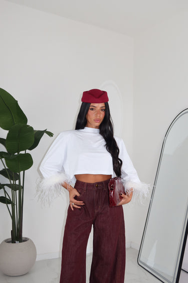 MAGLIA PLUME BIANCA