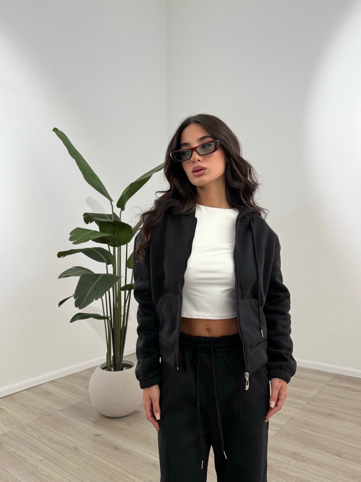 COORD SET ZIPPED NERA