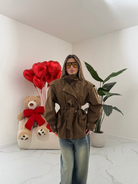 TRENCH DEVONNE MARRONE