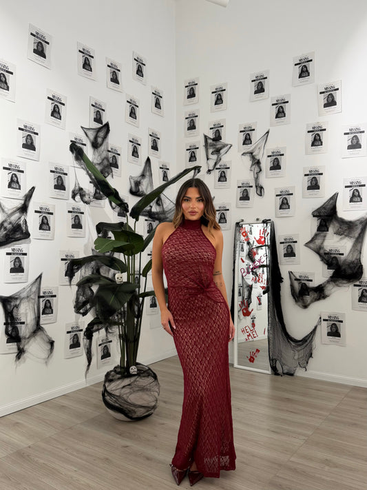 ABITO VANNY BORDEAUX