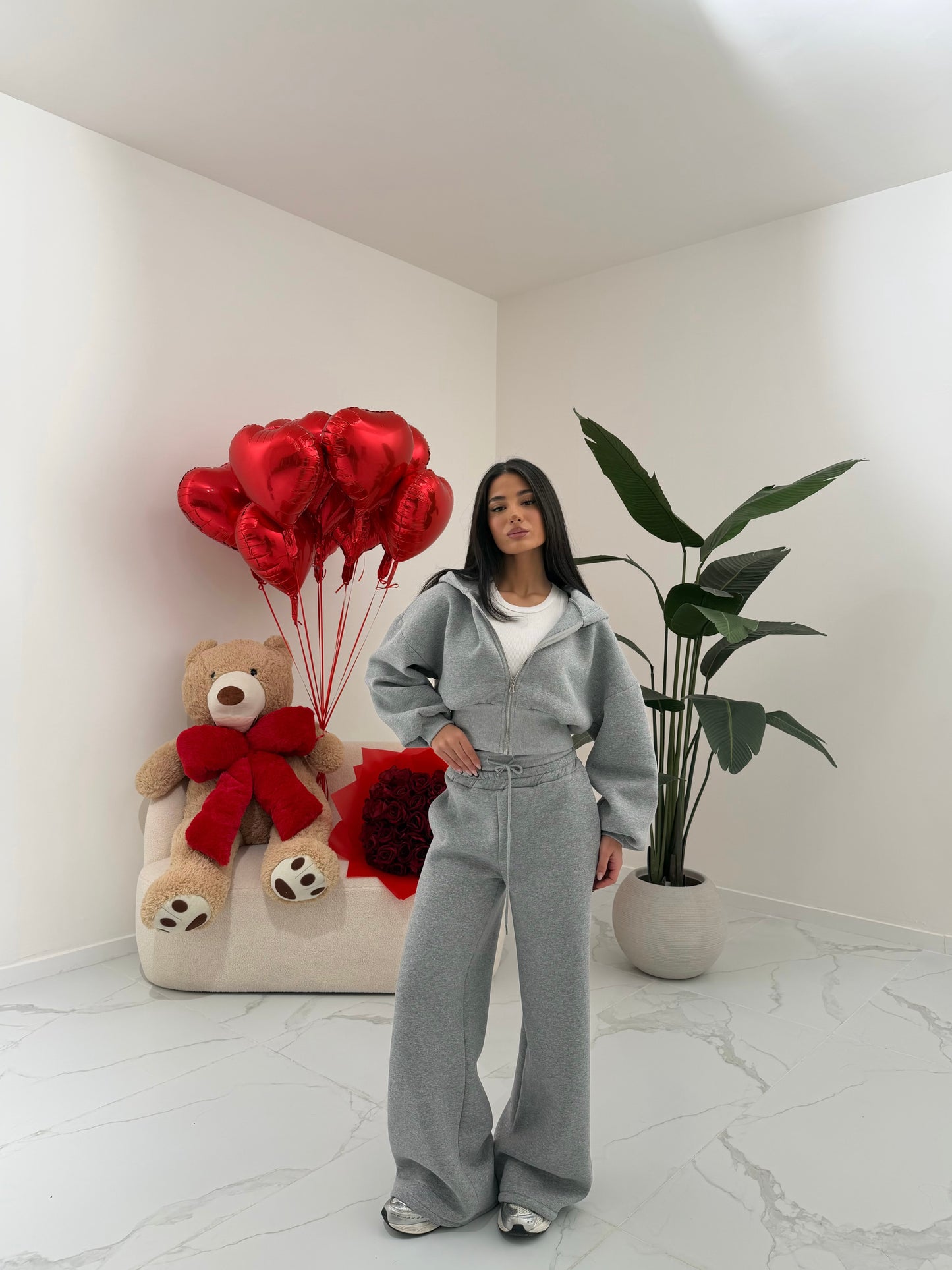 COORD SET SUPERBIE GRIGIO