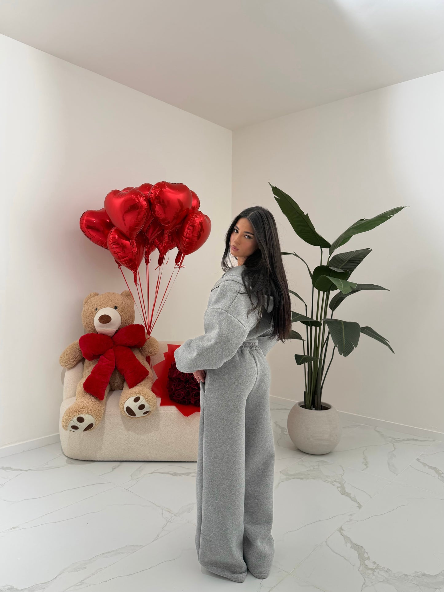 COORD SET SUPERBIE GRIGIO