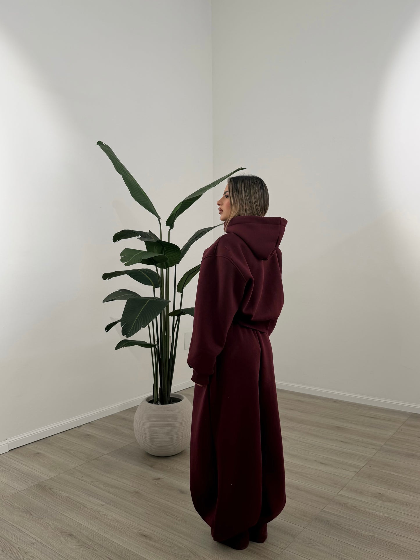 COORD SET RAINBOW BORDEAUX