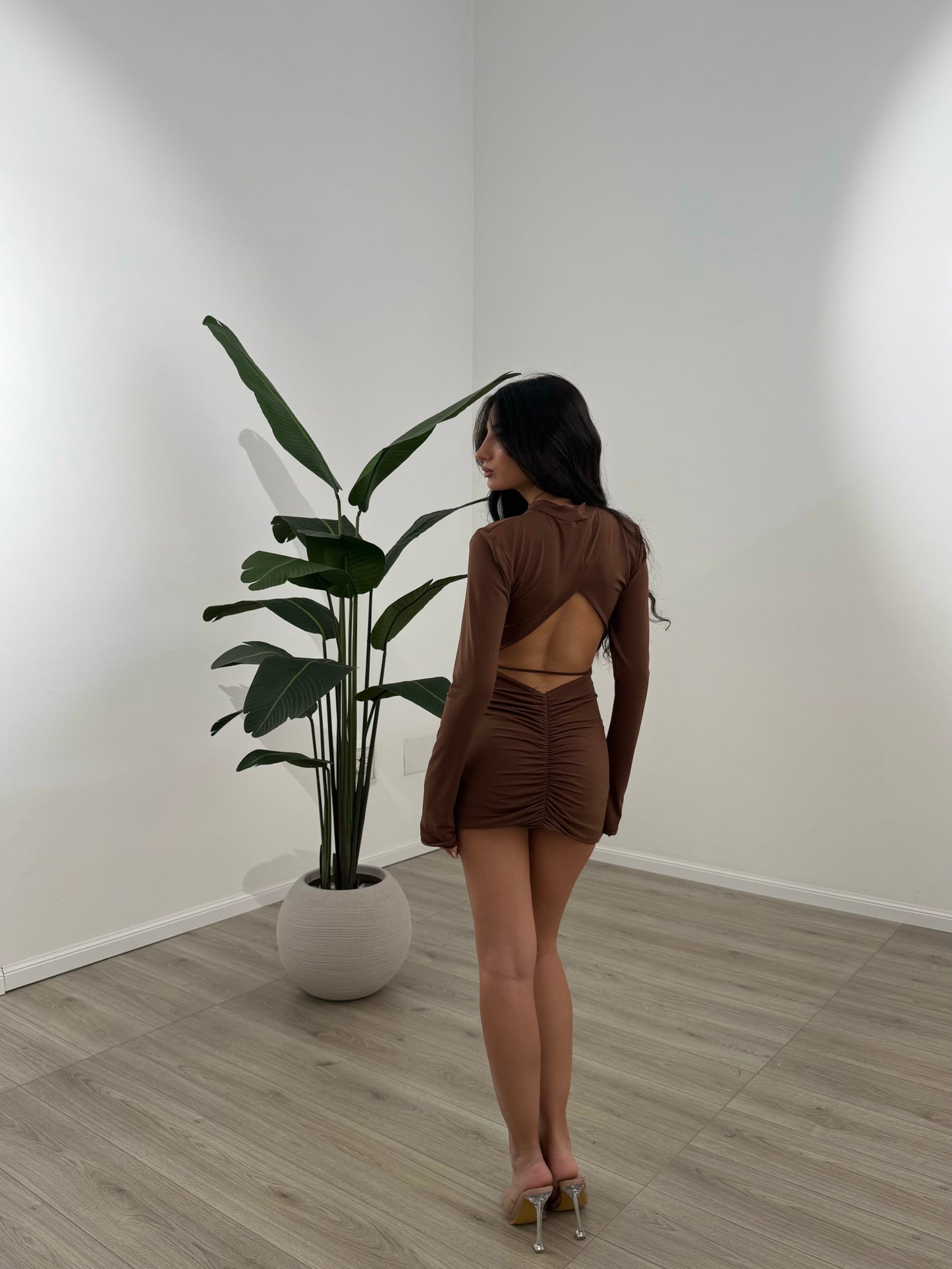 MINI DRESS ERROR MARRONE