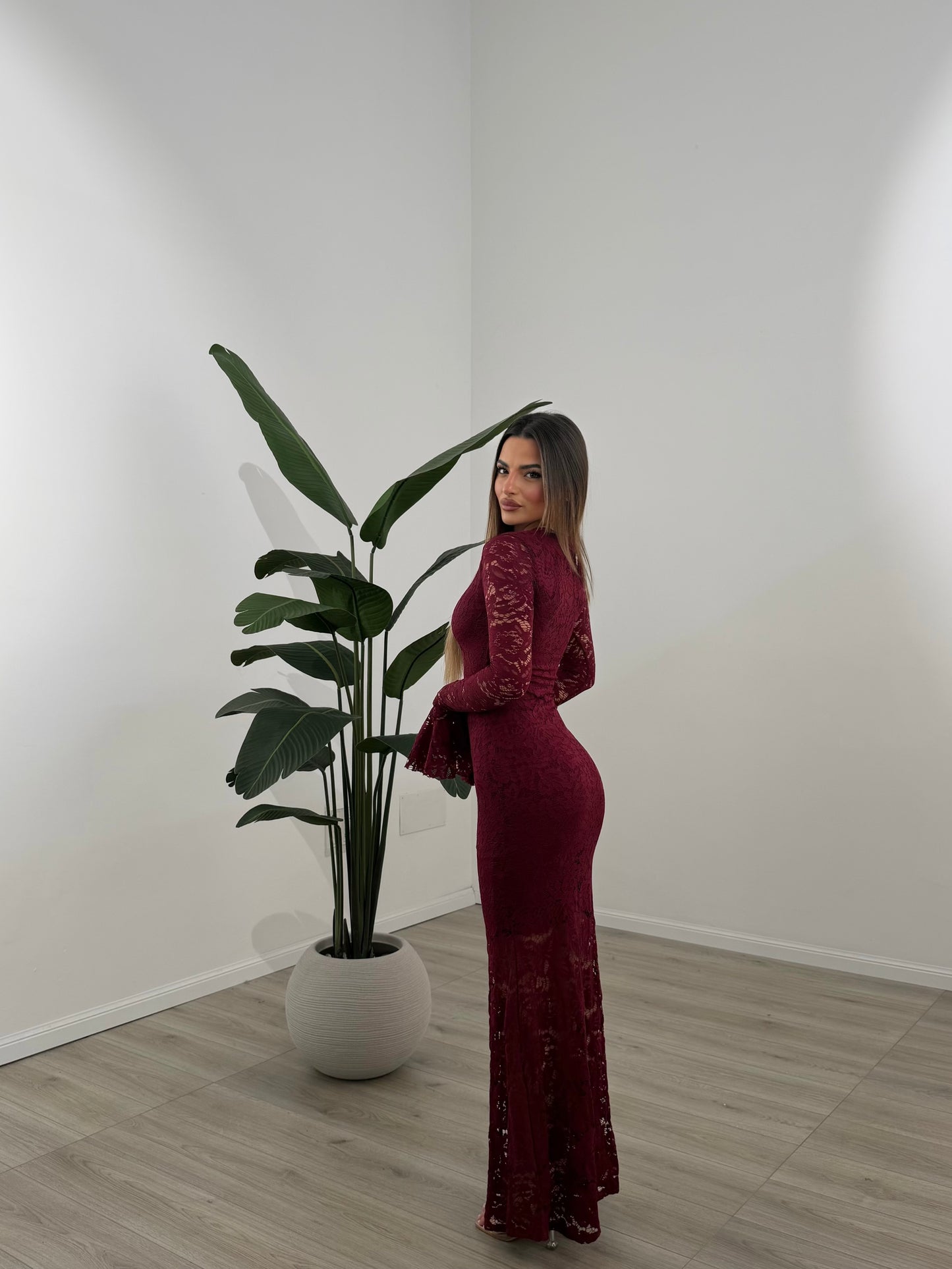 ABITO ANGELICA BORDEAUX