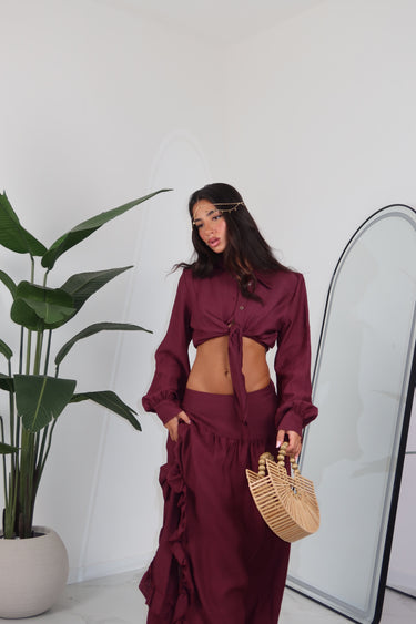 COORD SET TRUE BORDEAUX