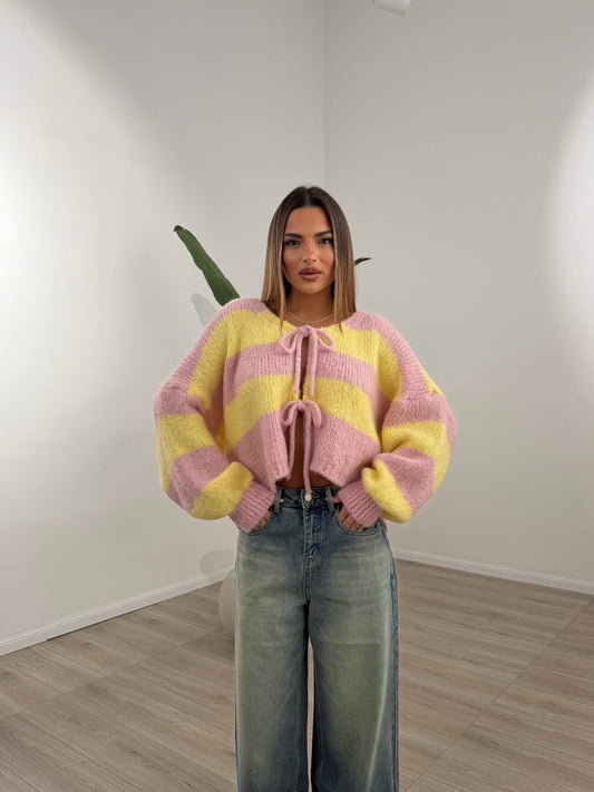 MAGLIONE FLAKE GIALLO