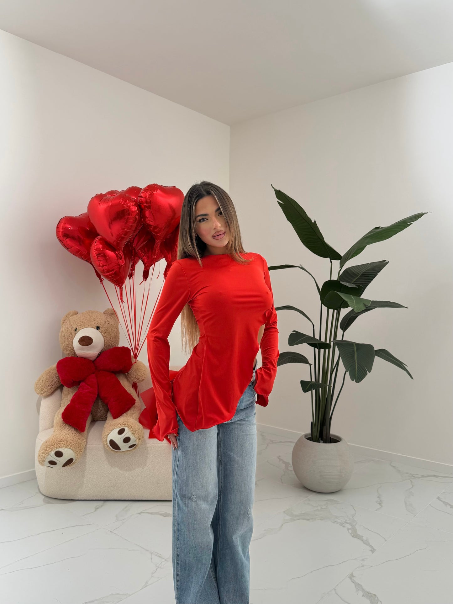 MAGLIA TRANSVERSE ROSSA