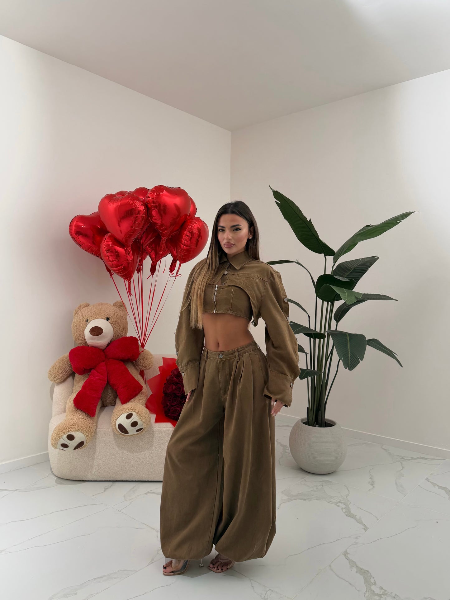 COORD SET AIRLINE MARRONE