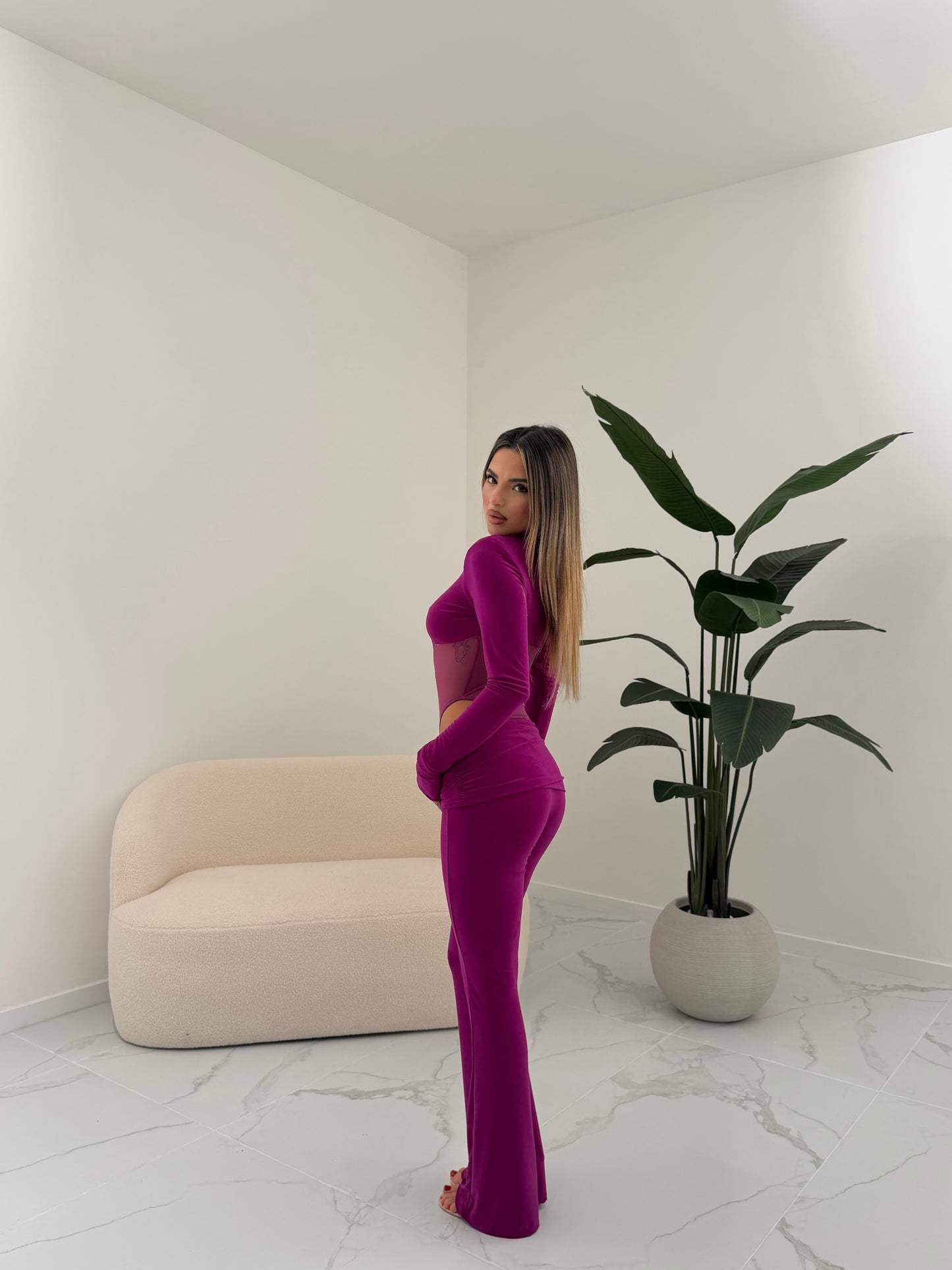 COORD SET DOLL MAGENTA