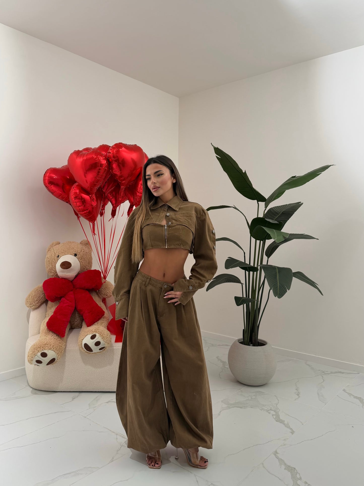 COORD SET AIRLINE MARRONE