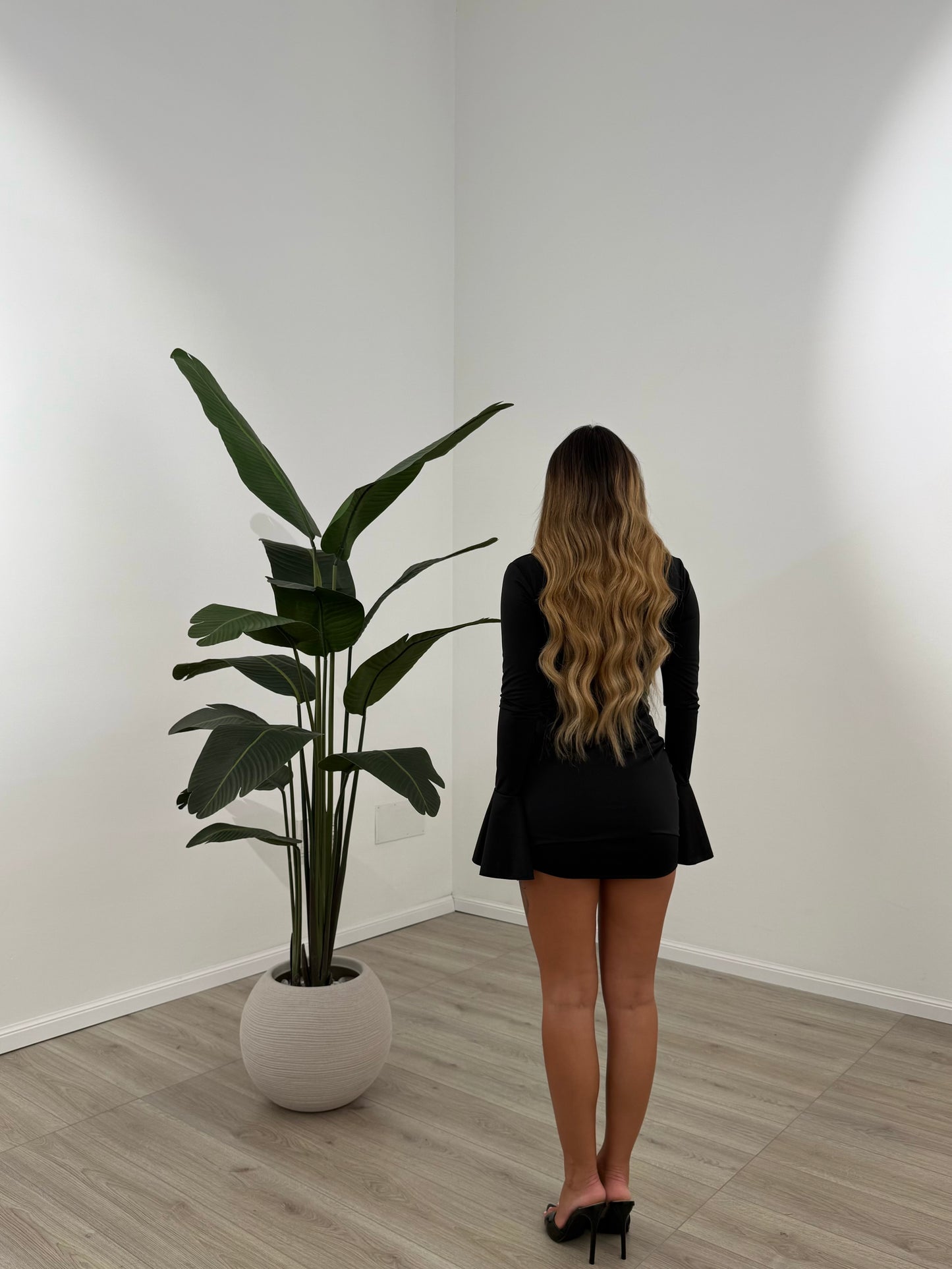 MINI DRESS CHOKER NERO