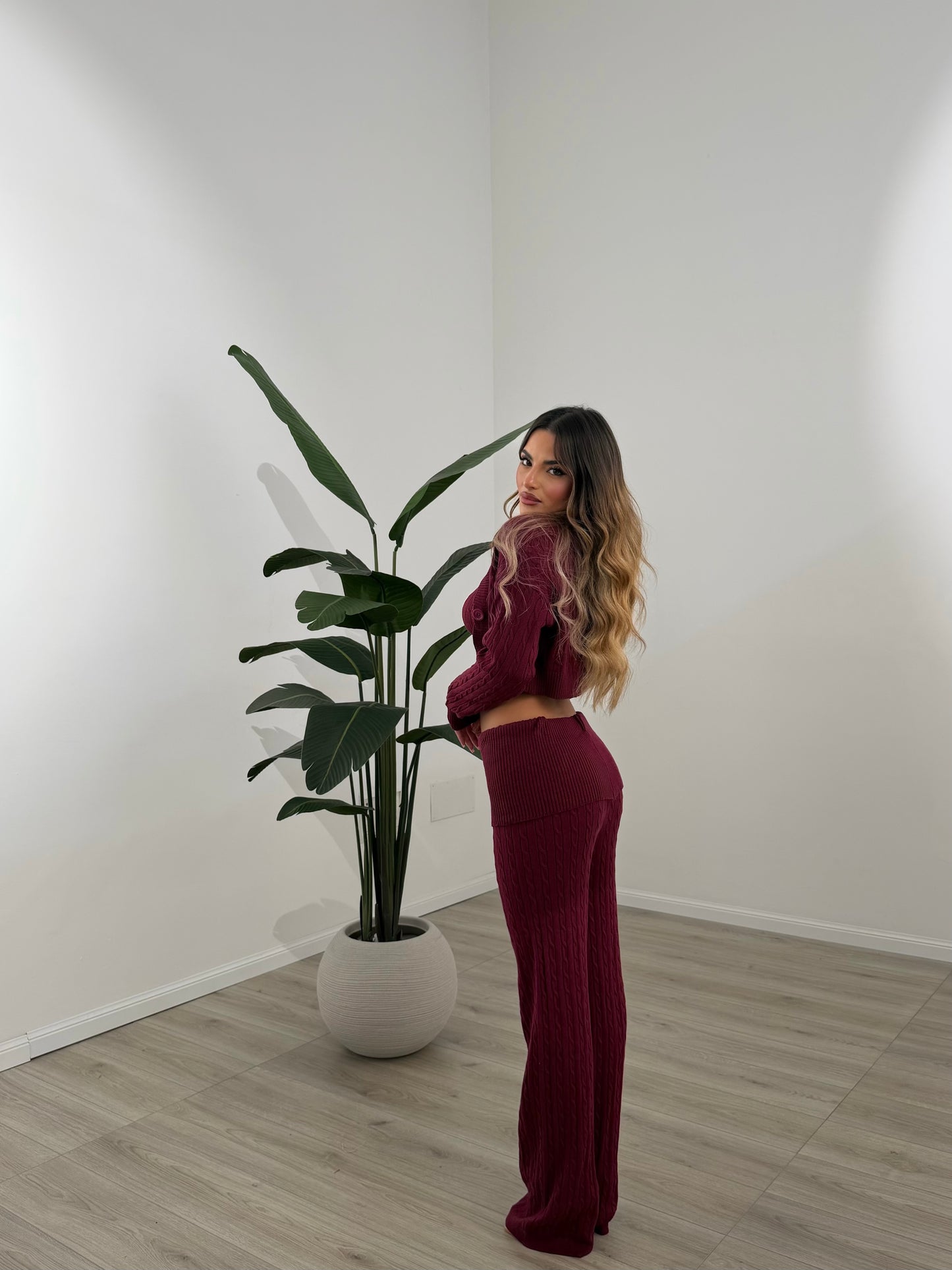 COORD SET FABIANA BORDEAUX