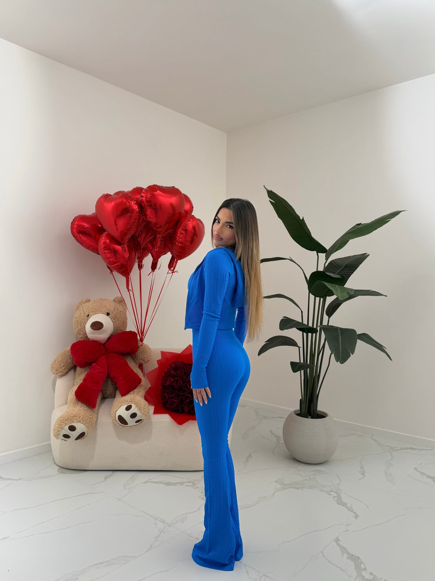 COORD SET COMFORT BLU ELETTRICO