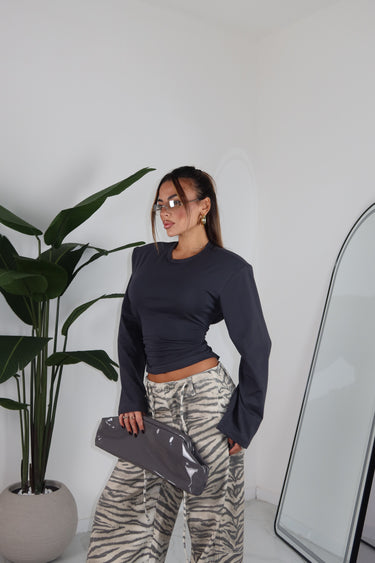 MAGLIA MOSS GRIGIA
