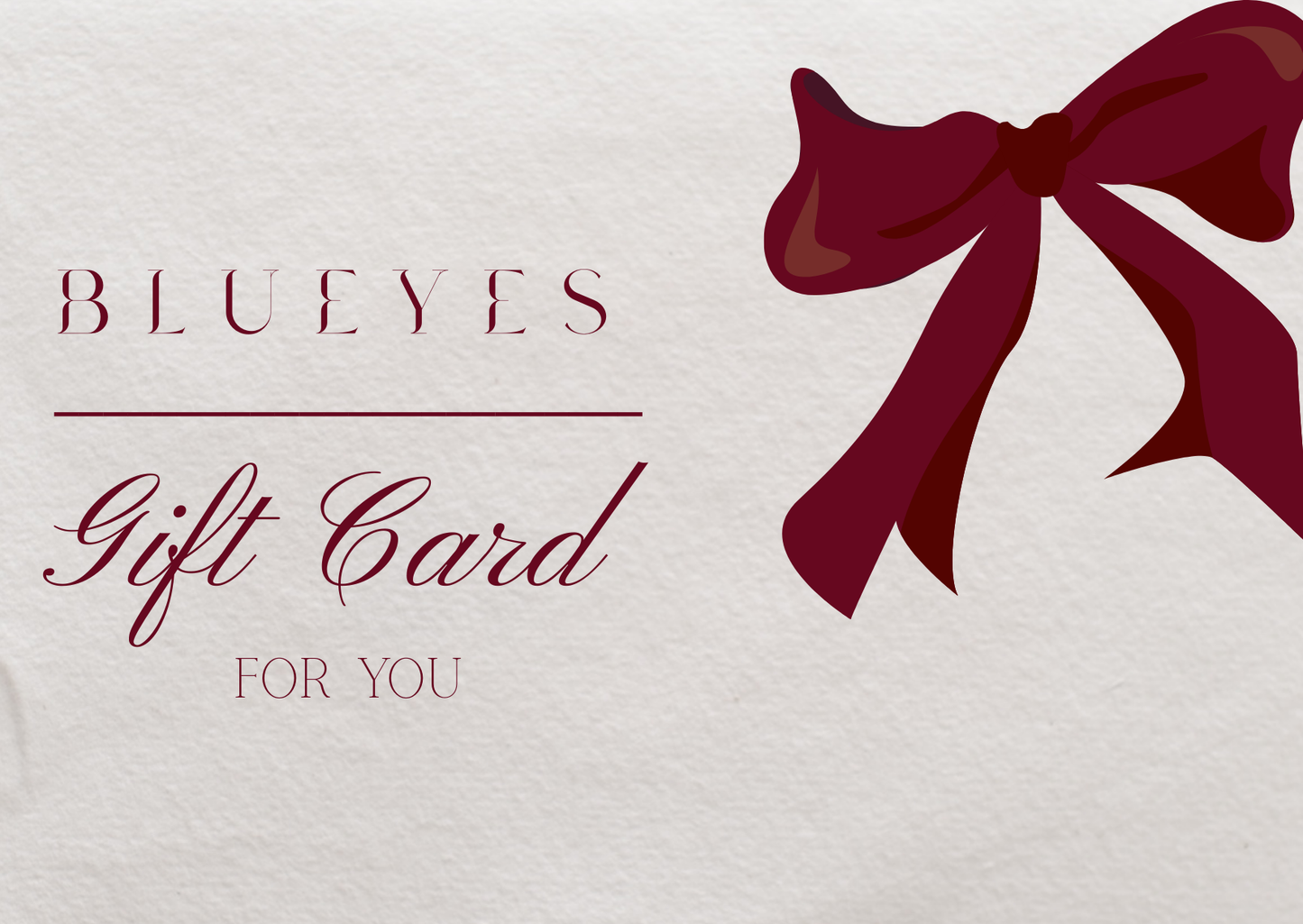 BLUEYES GIFT CARD