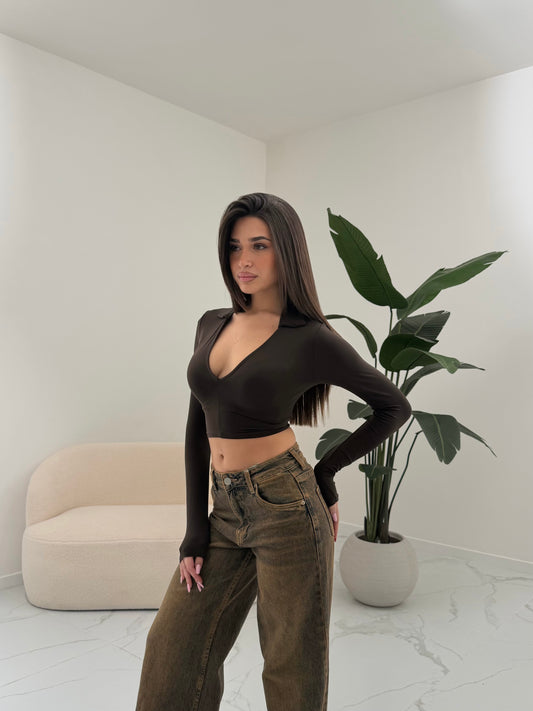 MAGLIA DEGREE MARRONE