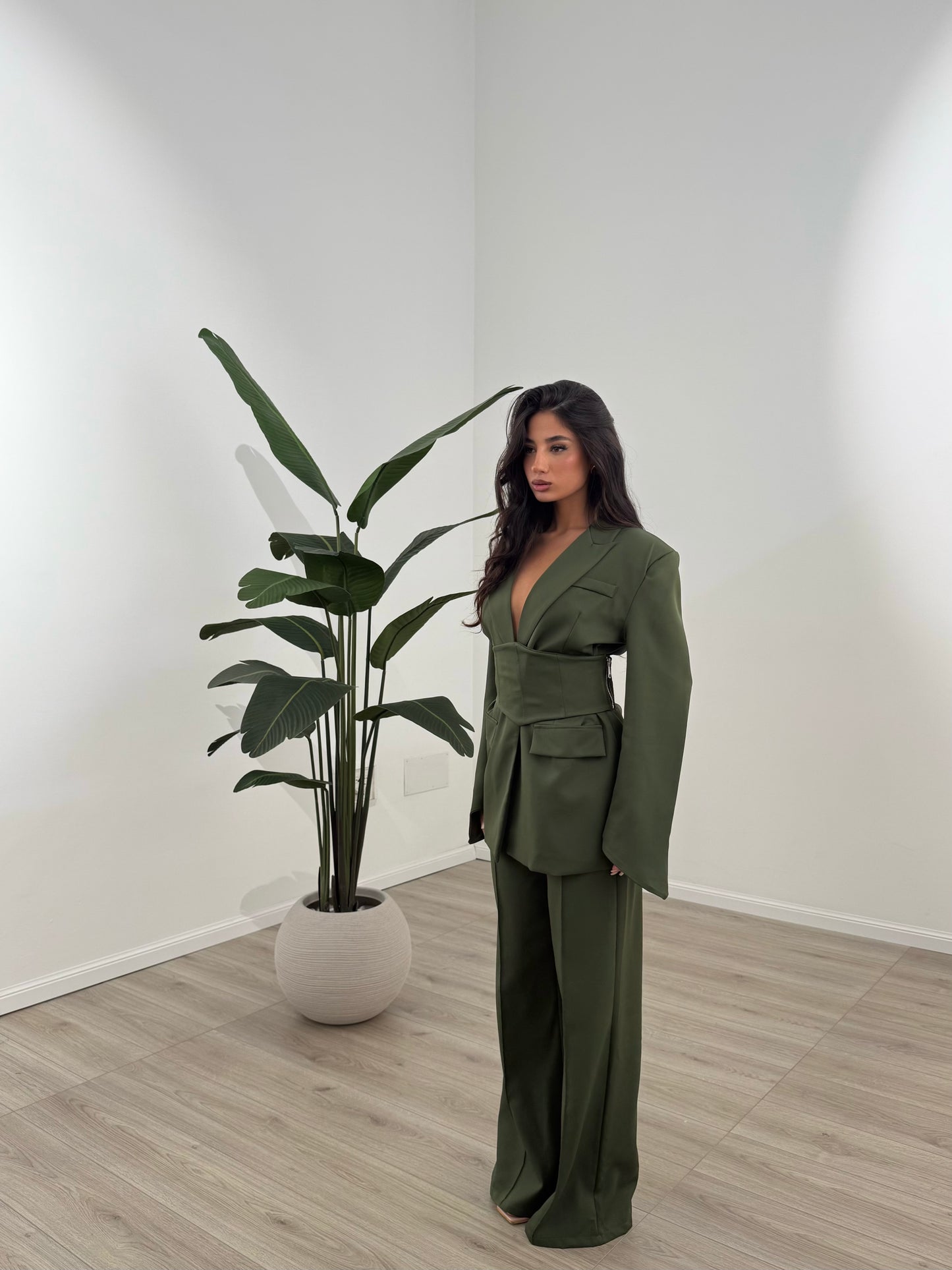 TAILLEUR BUSTIER VERDE