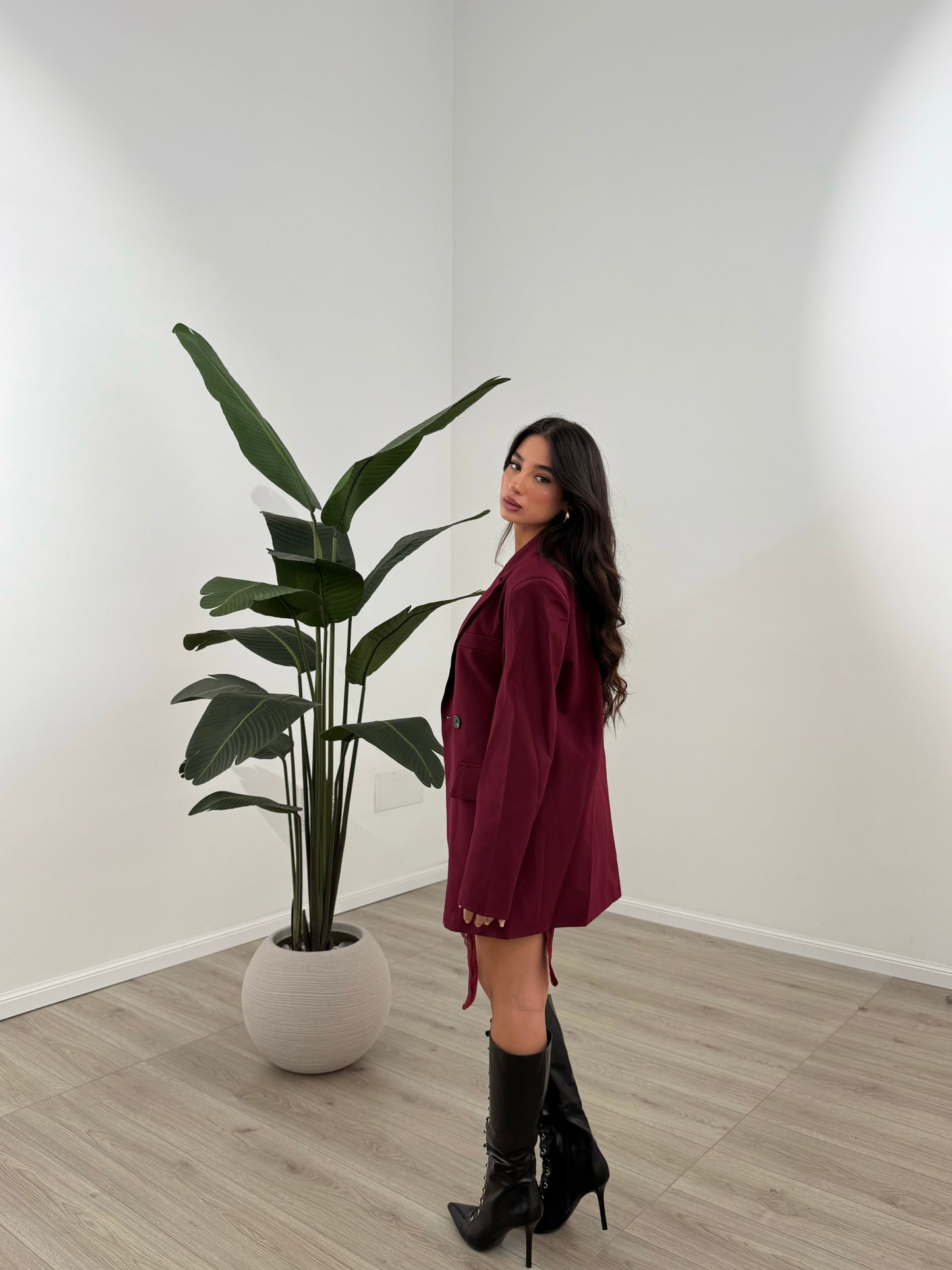 GIACCA JUSTER BORDEAUX