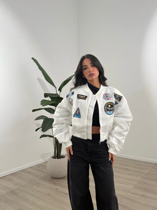 GIUBOTTO AVIATOR BIANCO