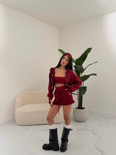 COORD SET MILLA BORDEAUX