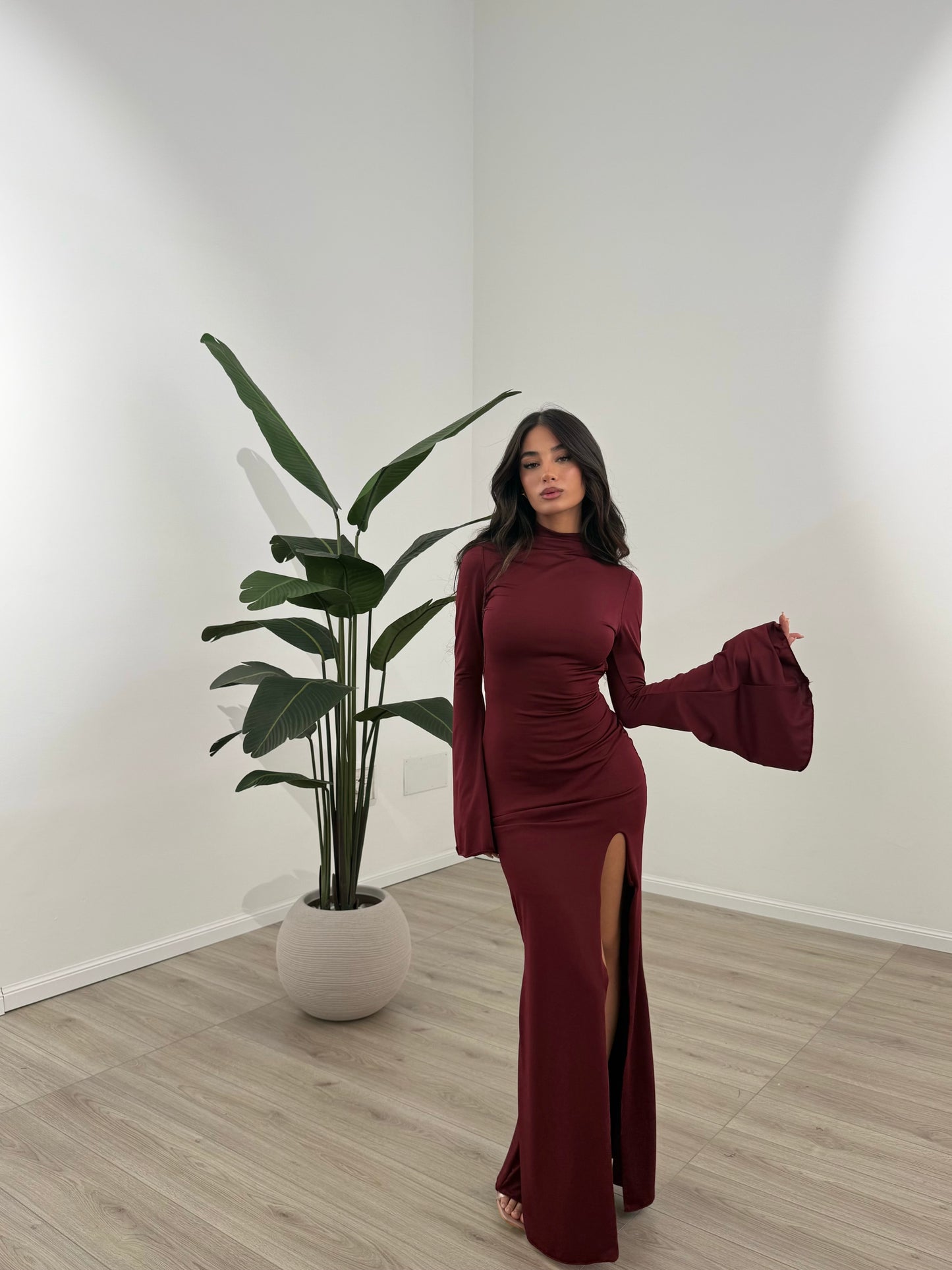 ABITO ROUND BORDEAUX