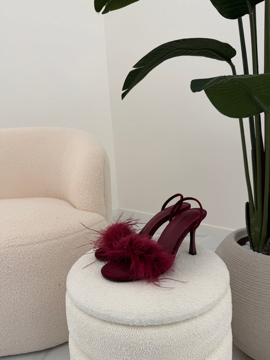 SANDALO PLUME BORDEAUX